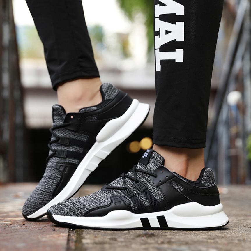 Men lace up sneakers